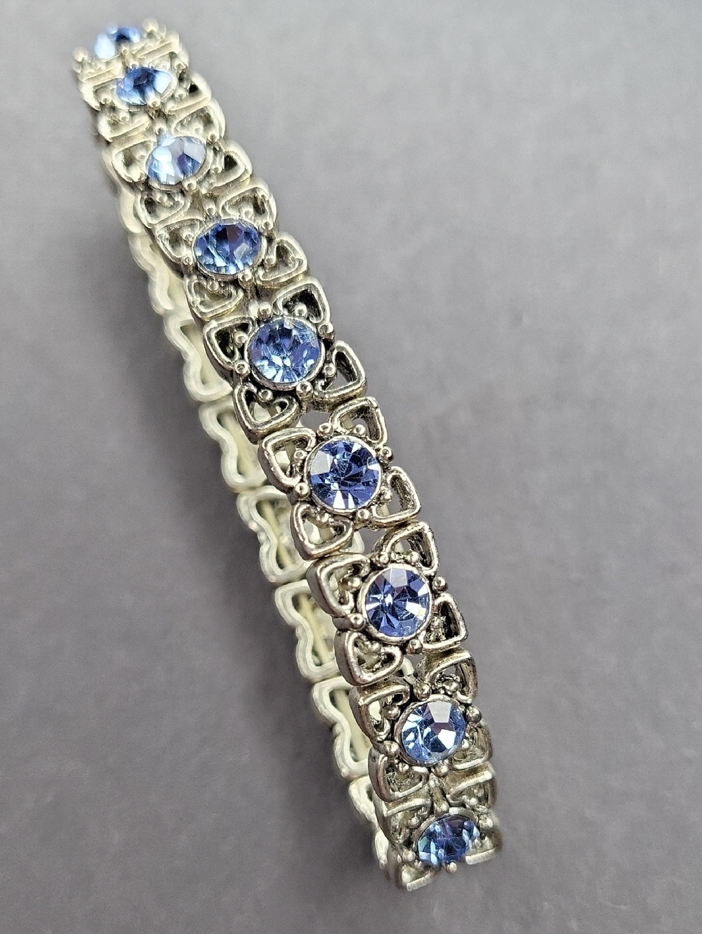 Blue Rhinestone Bracelet